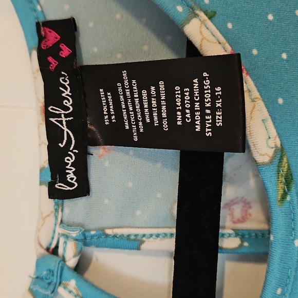 Love Alexa Womens XL Romper With Long Skirt Ties In Front Flowy Stretchy Soft - Picture 3 of 6